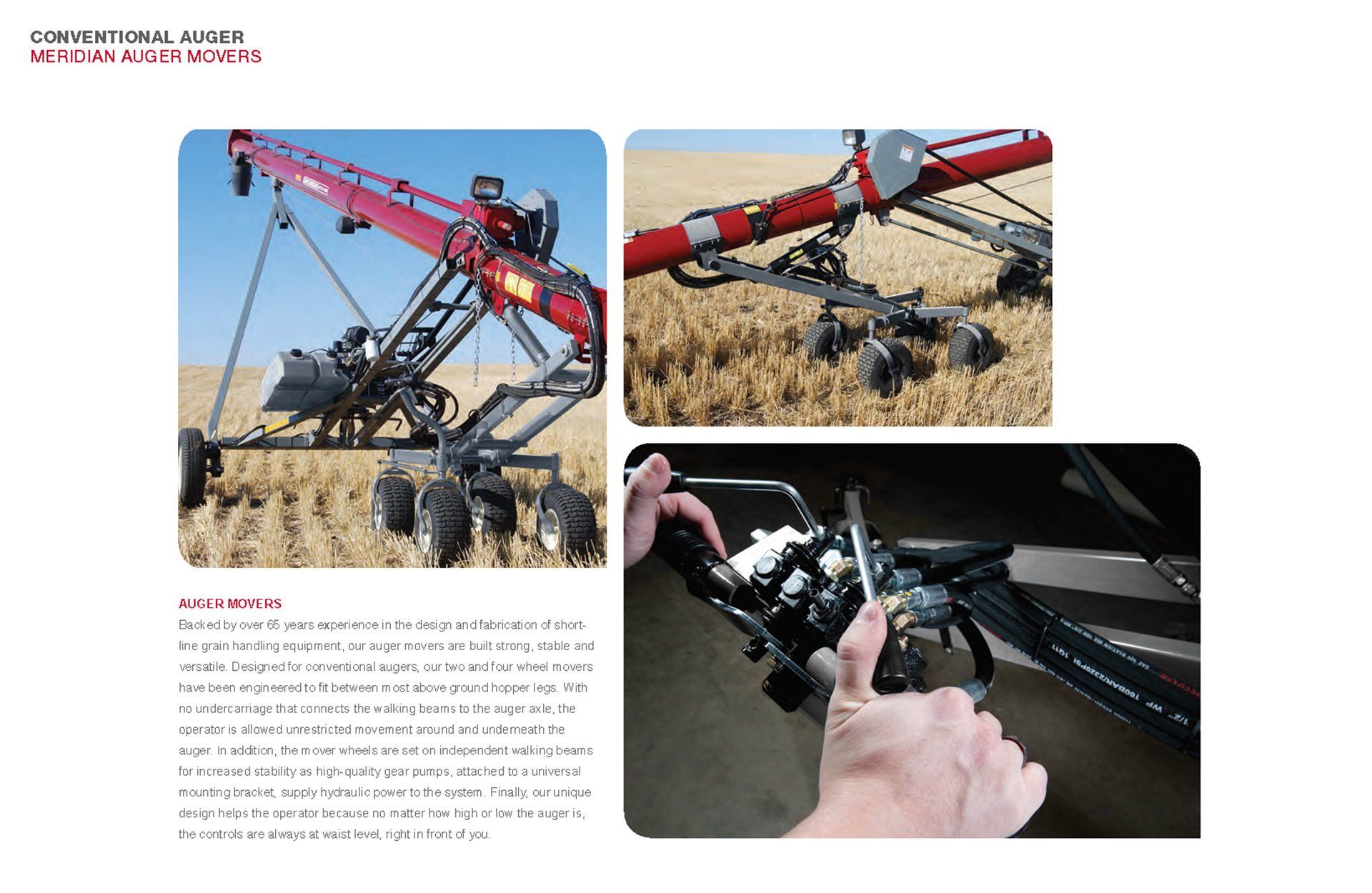 Meridian auger movers